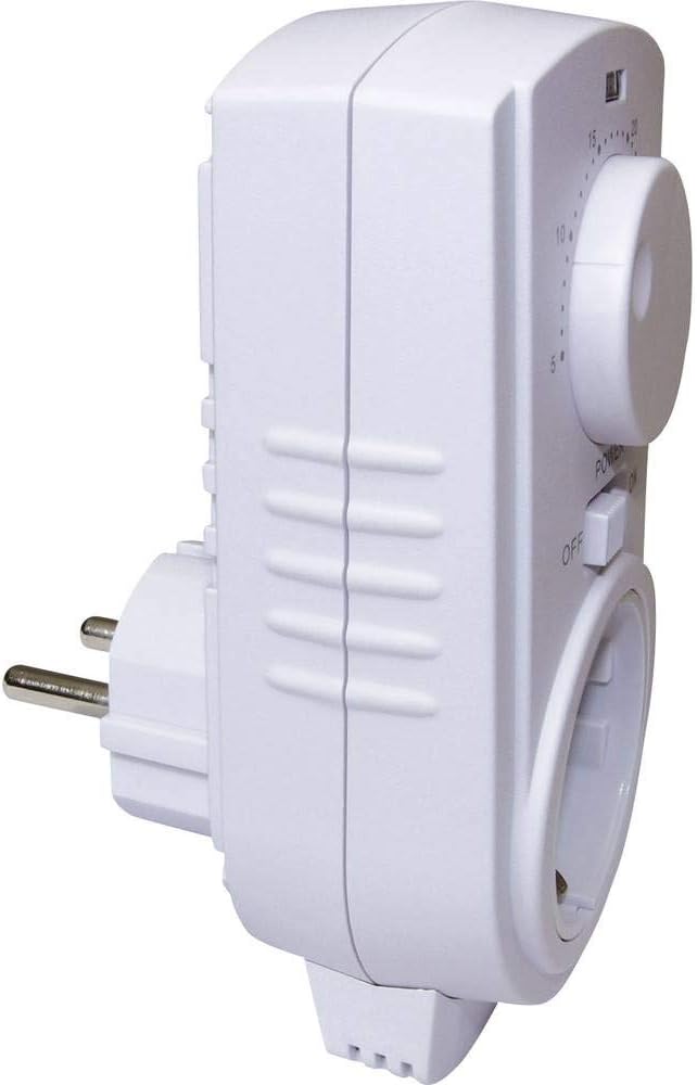 Compact plug-in thermostat with rotary knob
