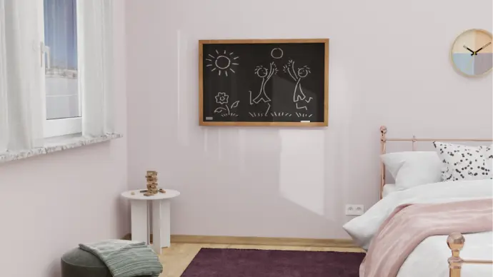 Wandpaneel im Wohnraum